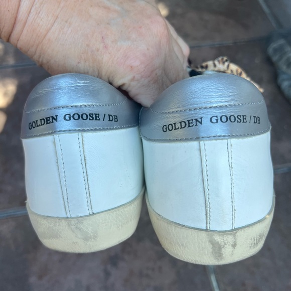 Golden Goose Superstar Authentic Skateboard Sneakers Leopard Laces 41 11 - Picture 3 of 14